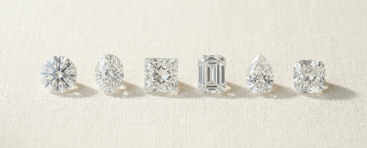 Diamond shapes for engagement rings