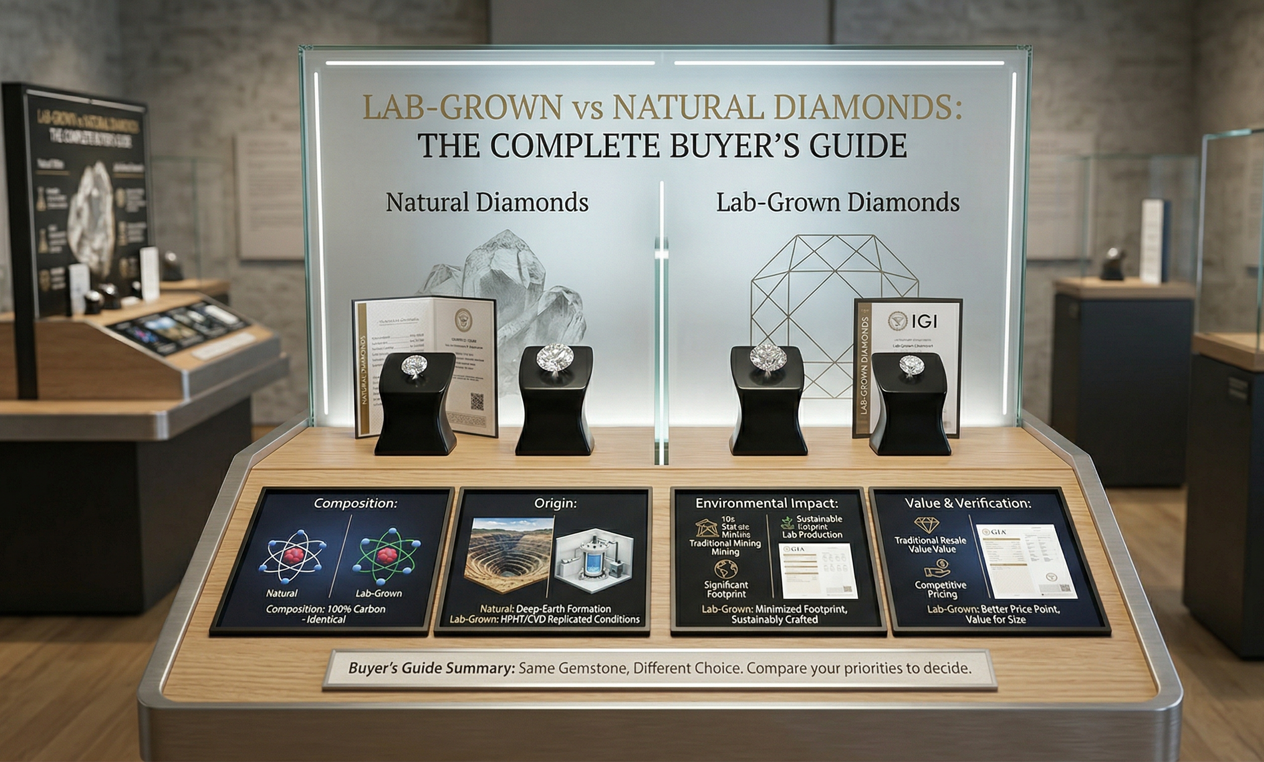 Lab-Grown vs Natural Diamonds: The Complete Buyer's Guide