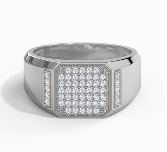 Carson 18K Gold Men’s Diamond Ring