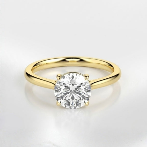1 Ct Round Lab Diamond Classic Ring (E VVS, IGI)