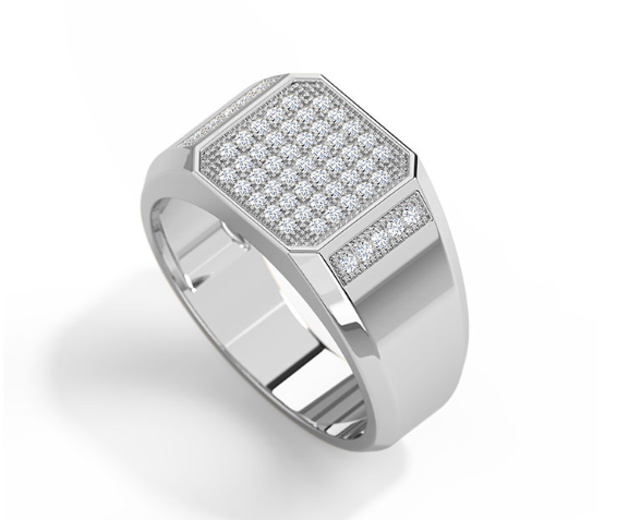 Carson 18K Gold Men’s Diamond Ring