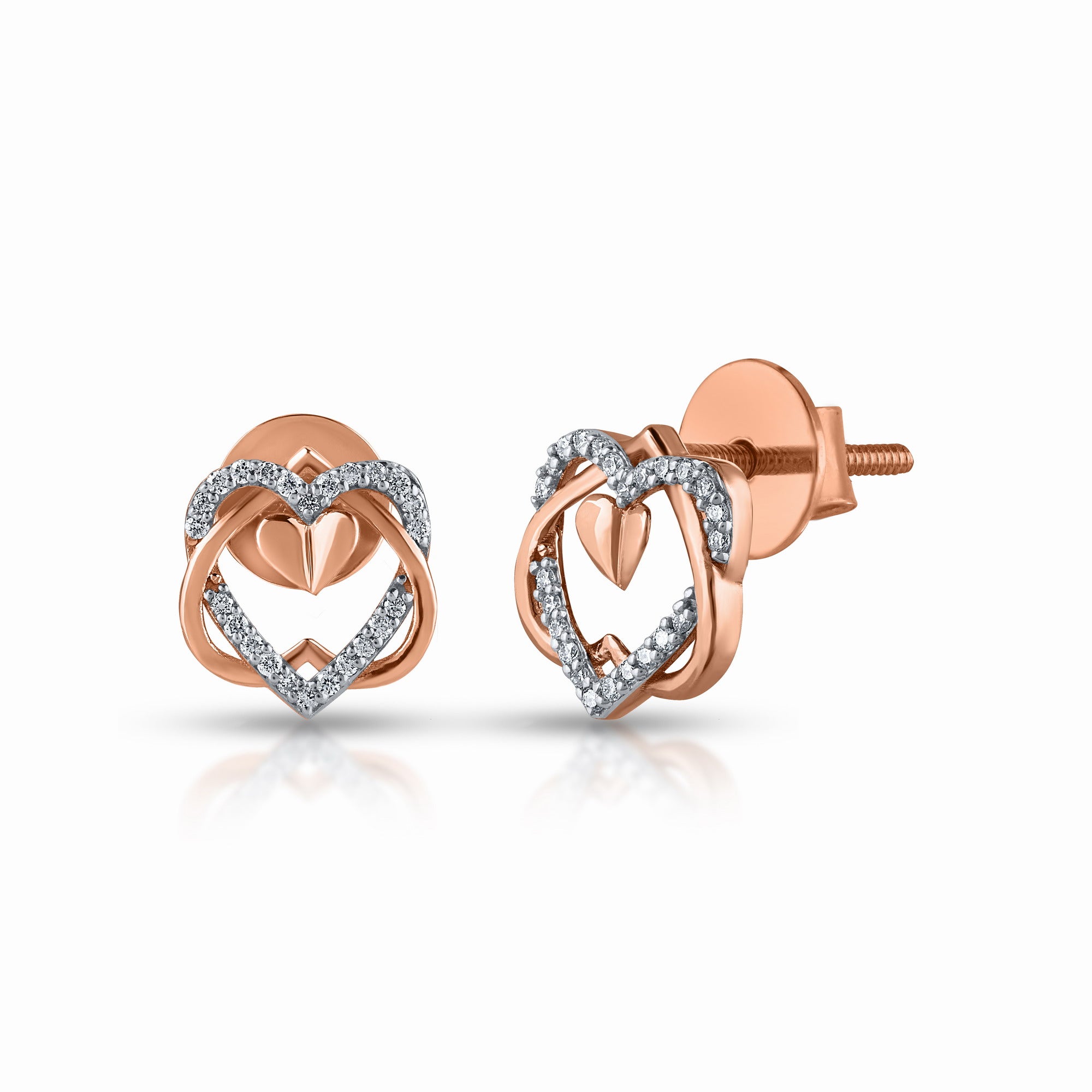 Entwined Heart Earrings