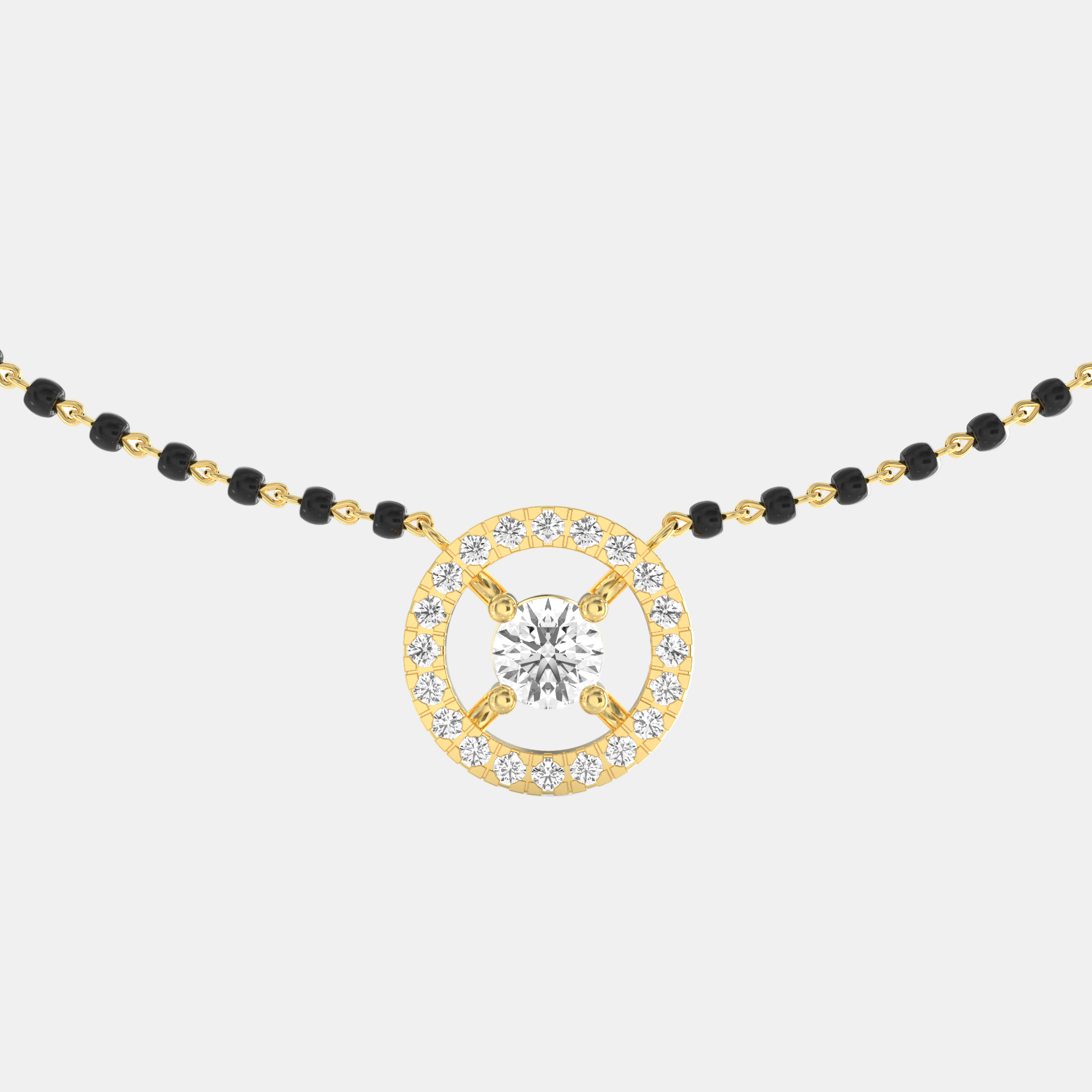 Radiant Serenity Diamond Mangalsutra - Elegant Allure