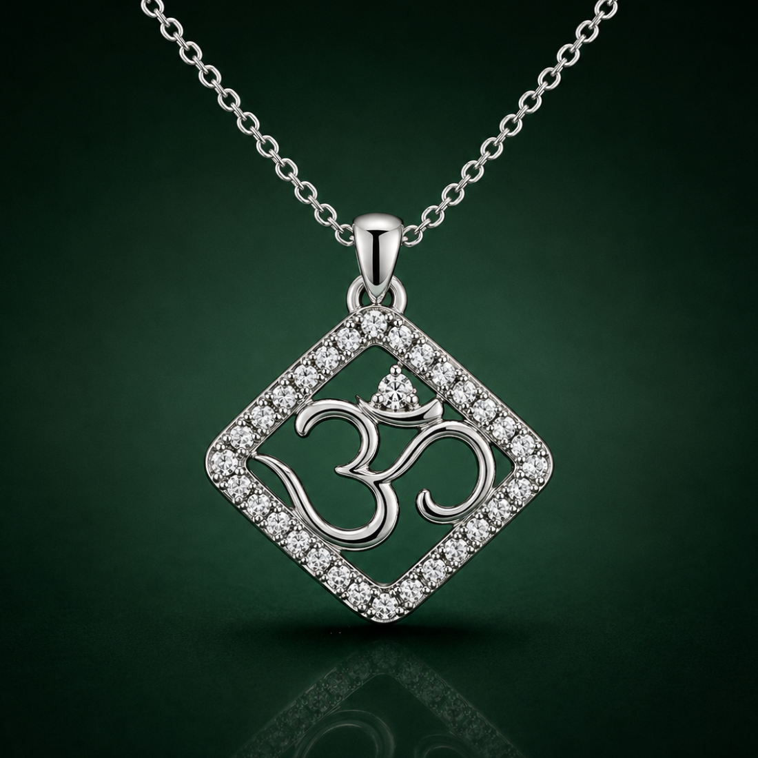 Om Diamond Rakhi (SILVER)