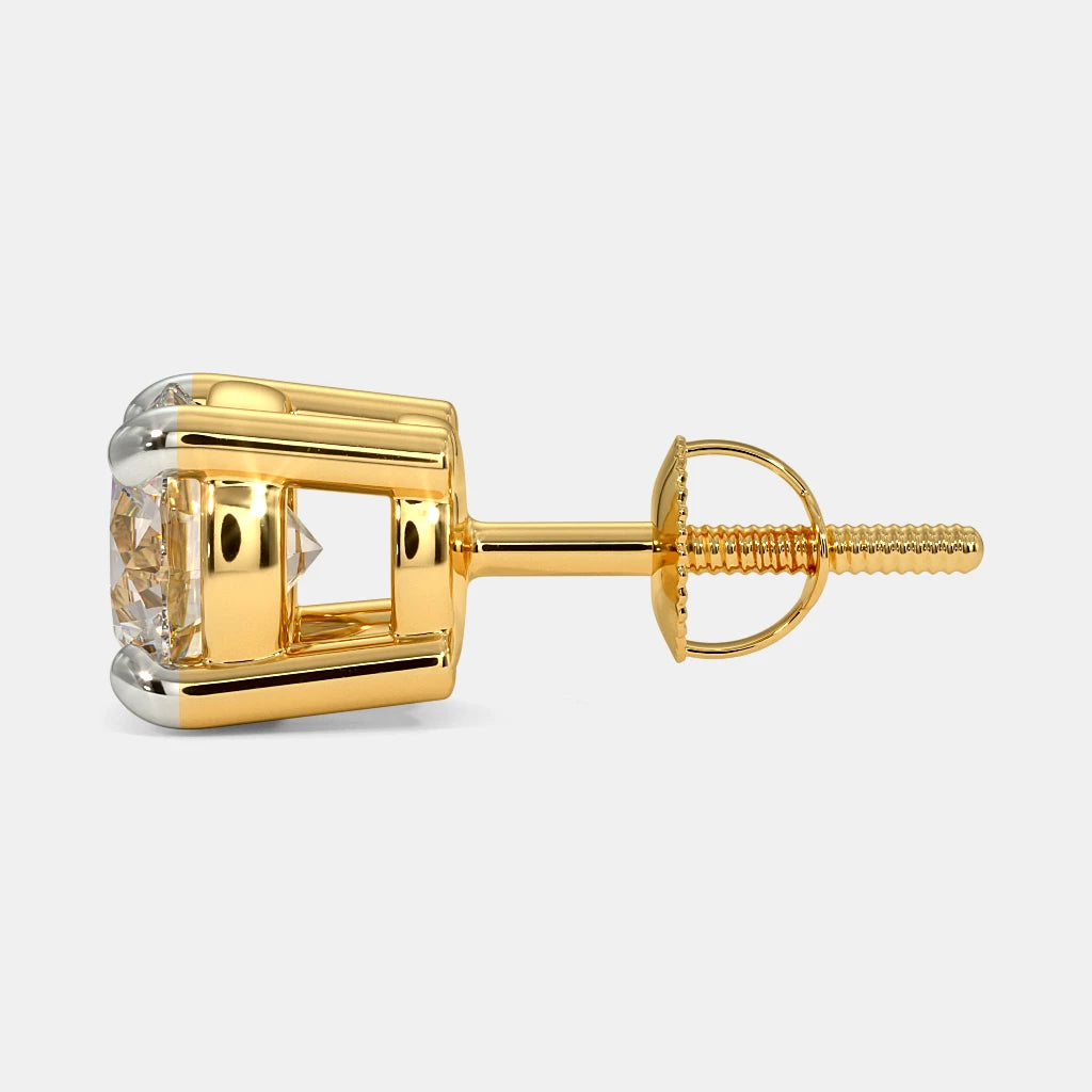 Round Elegant Studs 0.5Carat each E VVS