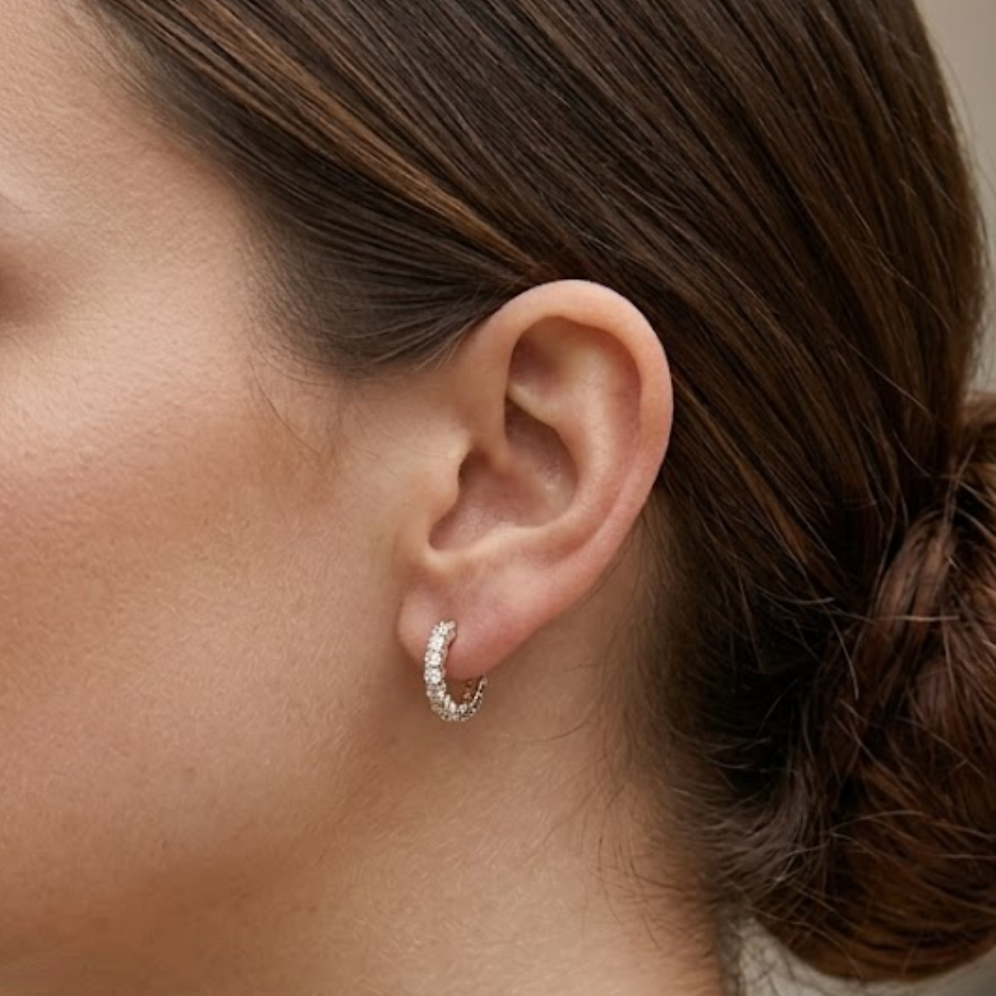 Eternity Hoop Earrings