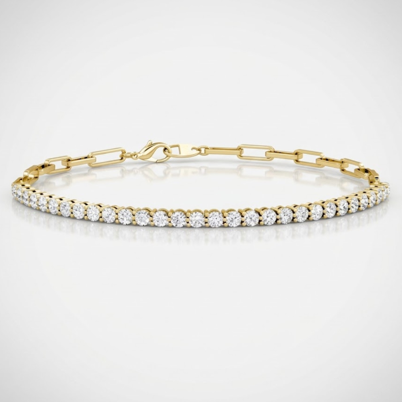 Paperclip Tennis Bracelet
