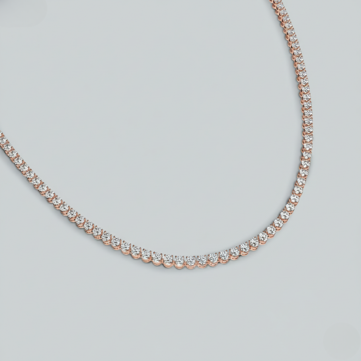 Single Solitaire Tennis Necklace