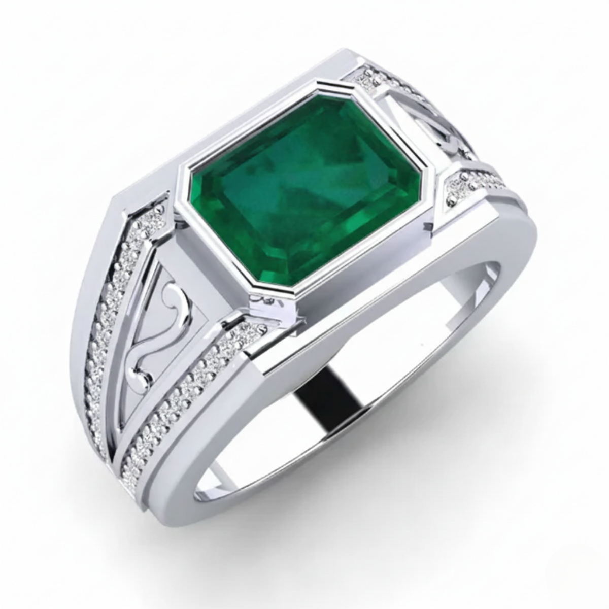 Men's Ring Chase Emerald