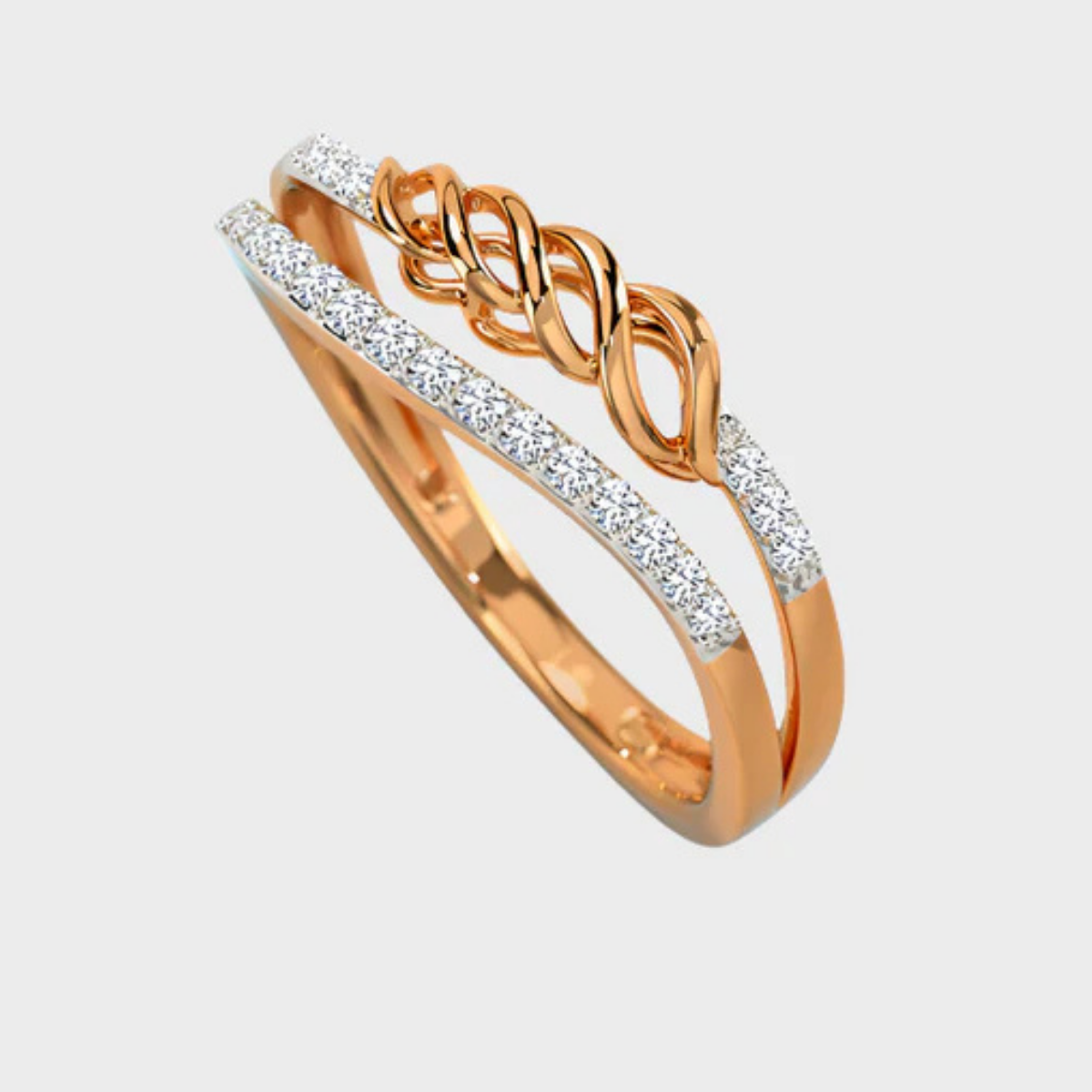 Adrena Twist Diamond Ring