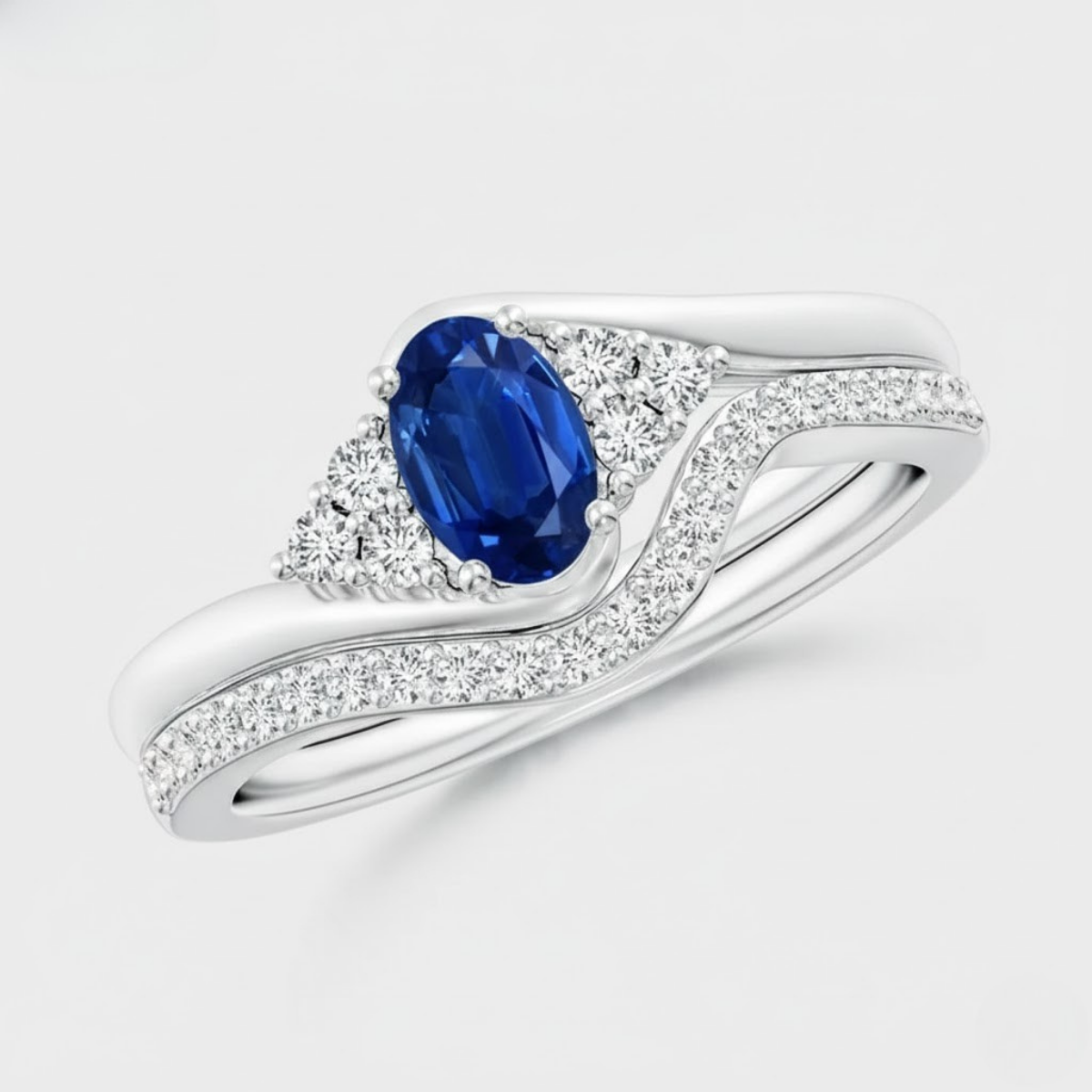 Sapphire Elegance Bridal Set
