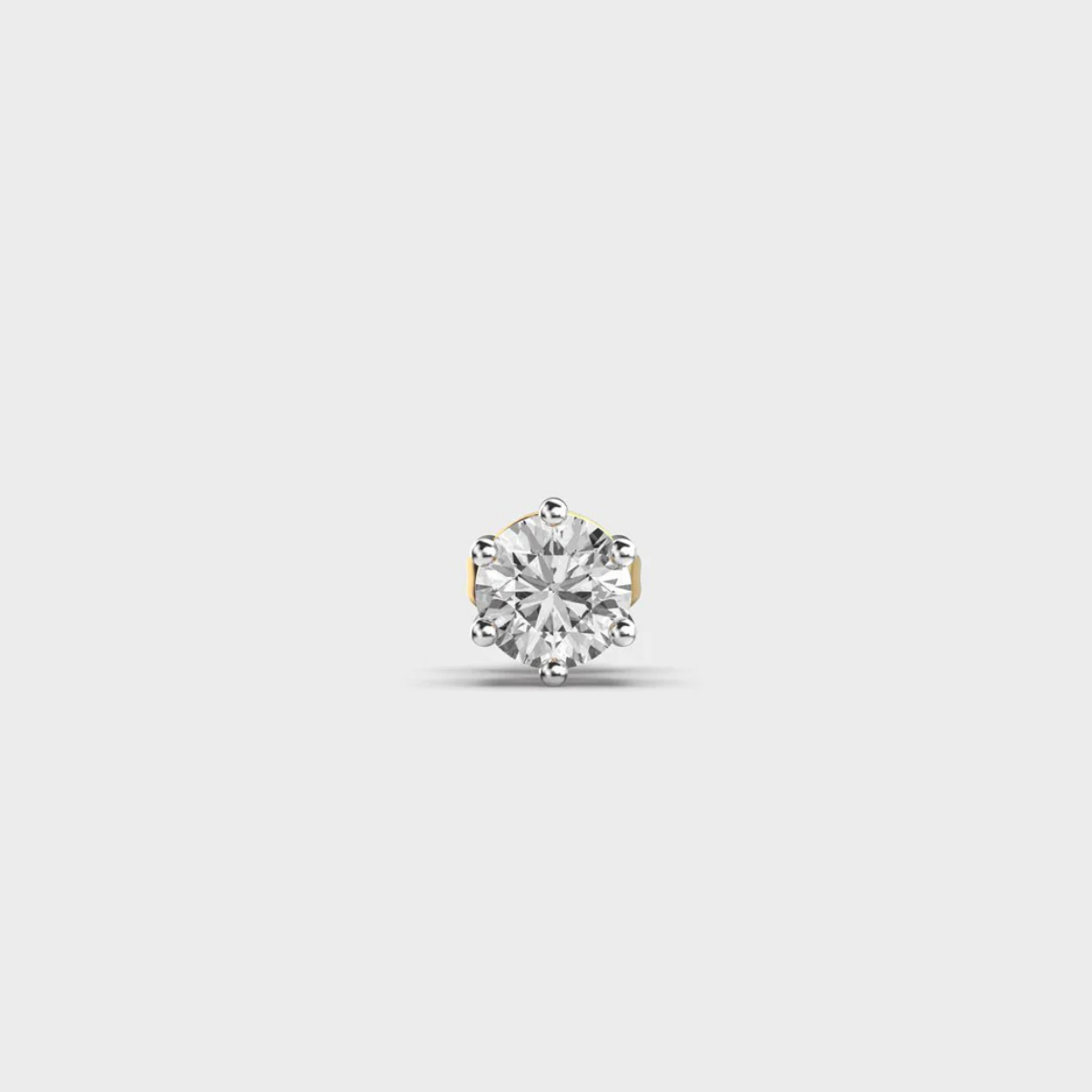 Pure Round Diamond Stud For Men