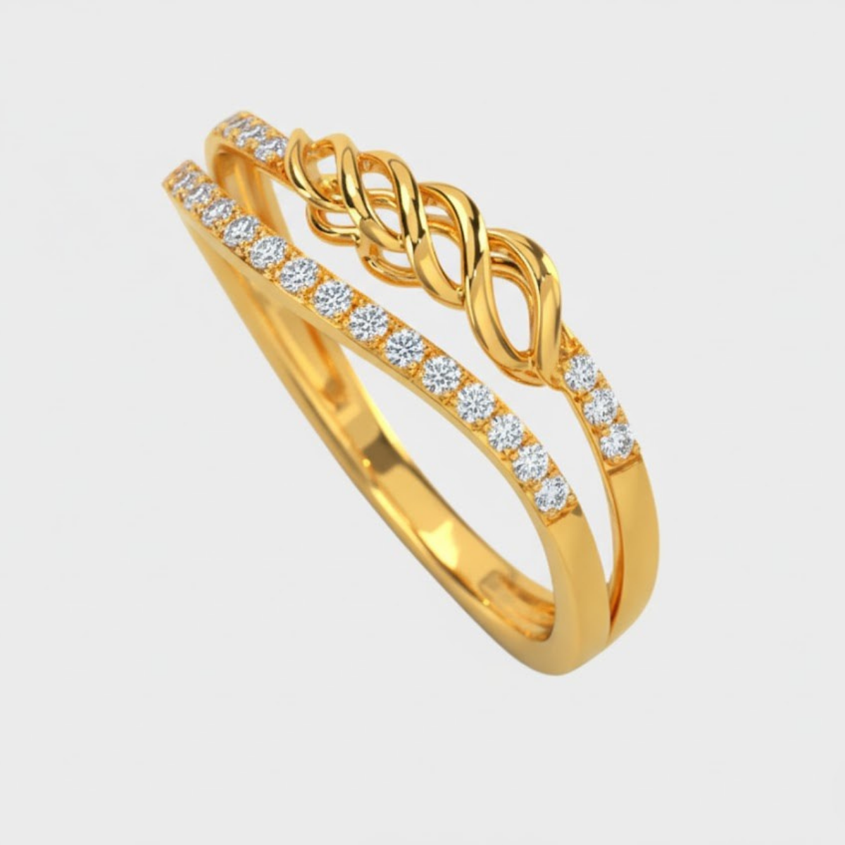 Adrena Twist Diamond Ring