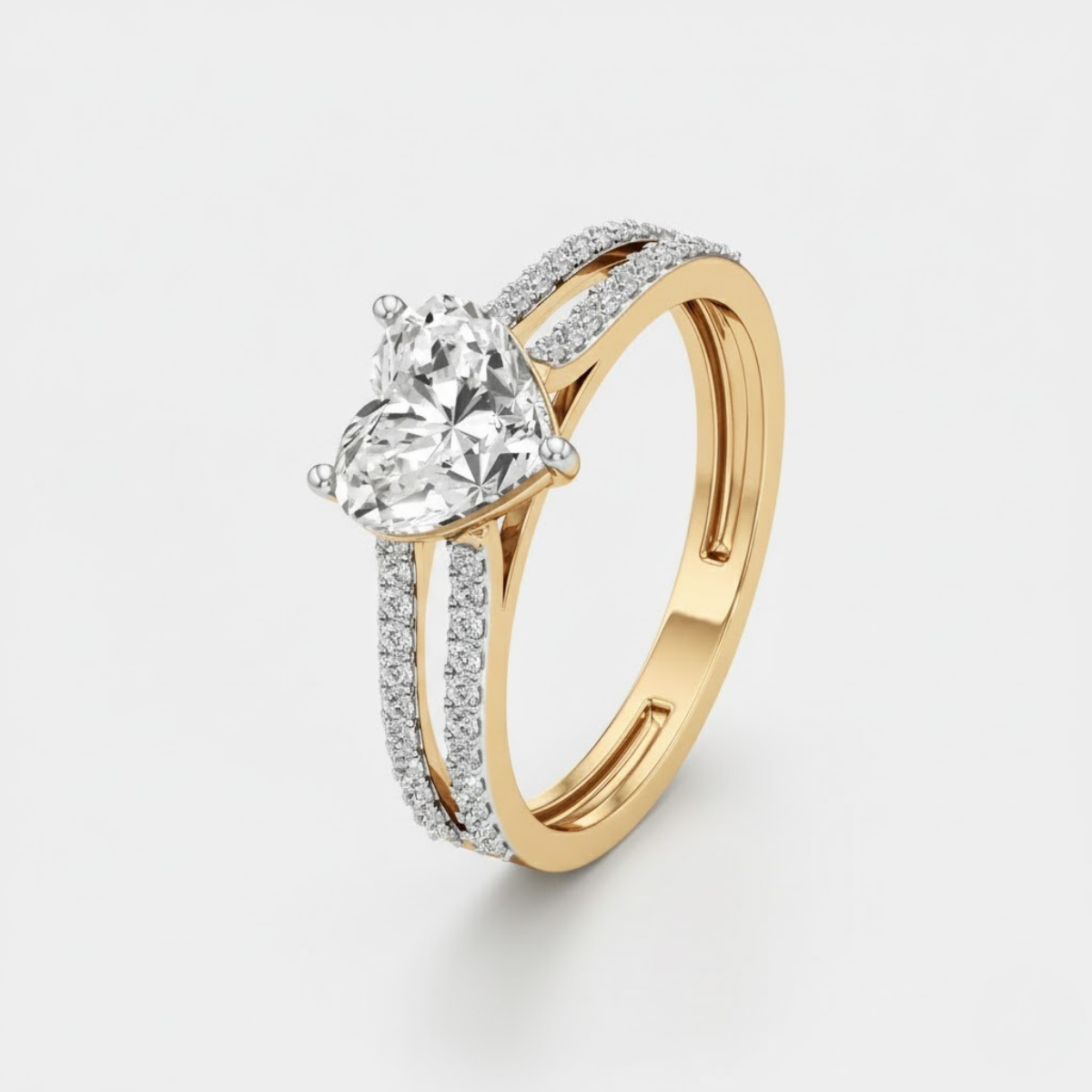 Amora Heart Diamond Ring