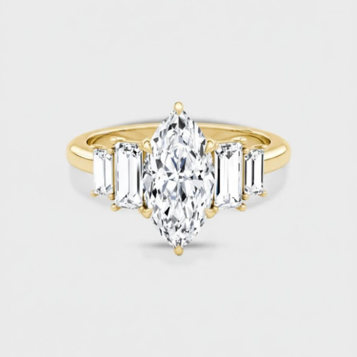 Panchsheel Marquise Solitaire Ring