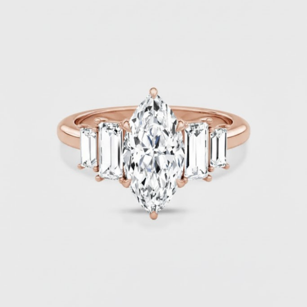 Panchsheel Marquise Solitaire Ring