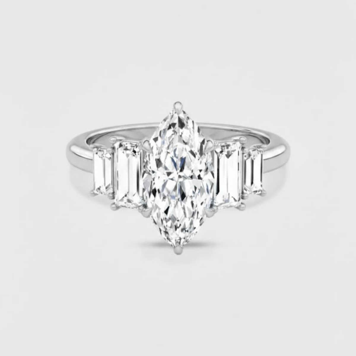 Panchsheel Marquise Solitaire Ring