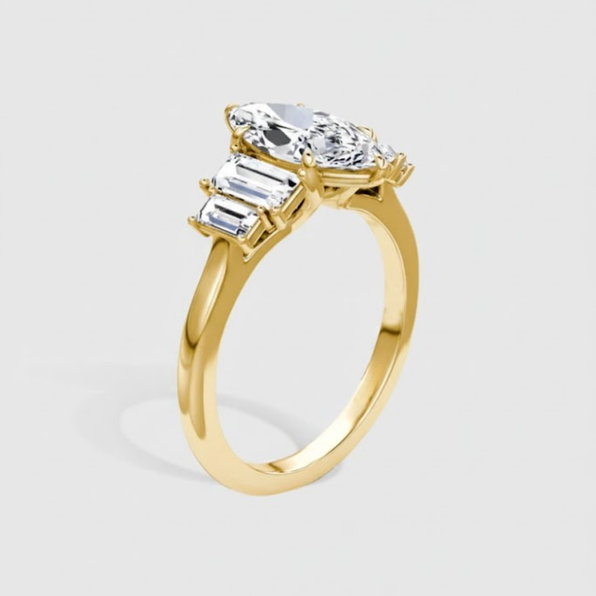 Panchsheel Marquise Solitaire Ring