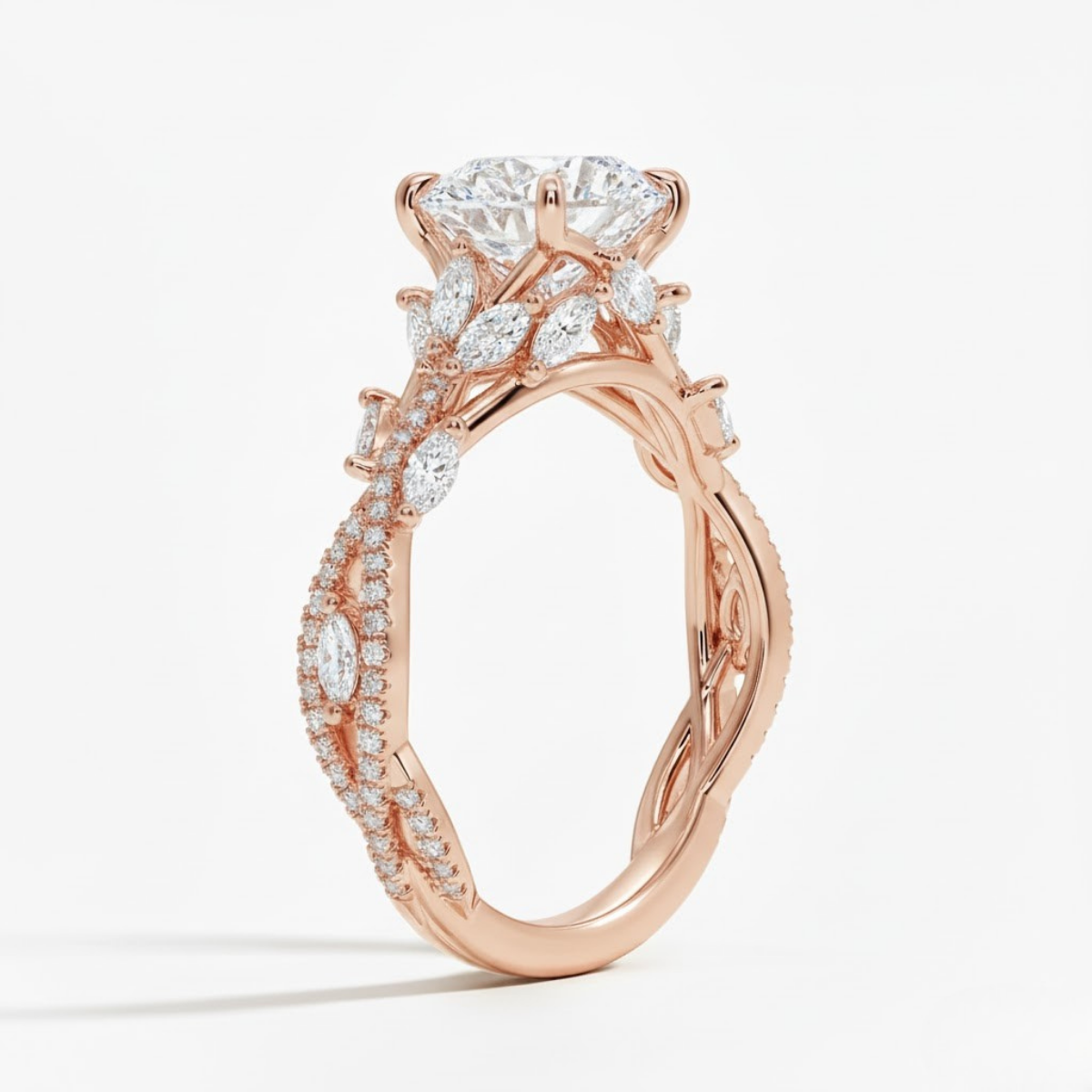 Luxe Secret Garden Diamond Ring (3/4 ct. tw.) in 18K White Gold