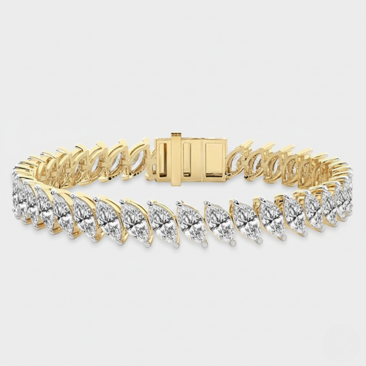 Calvina Marquise Tennis Bracelet