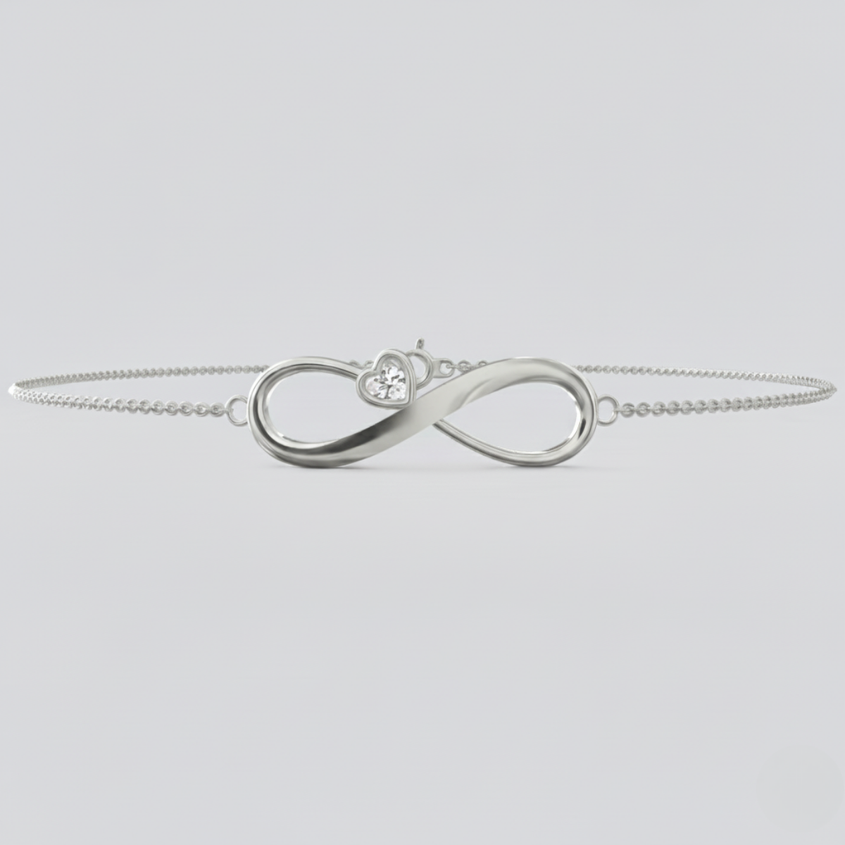 Eternal Radiance: Shimmering Diamond Infinity Bracelet