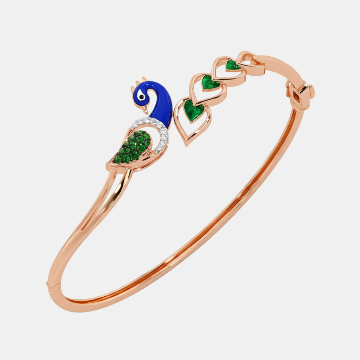 Self Love Peacock Diamond Bracelet