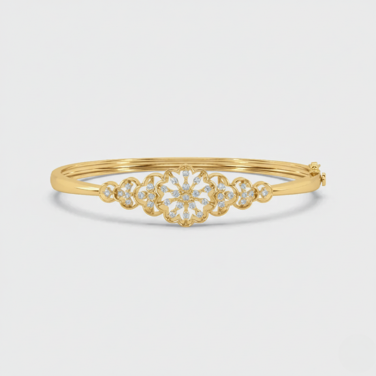 Blooming Diamond Bangle & Bracelet