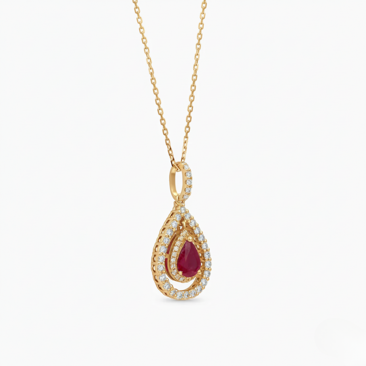 Ruby Diamond Necklace