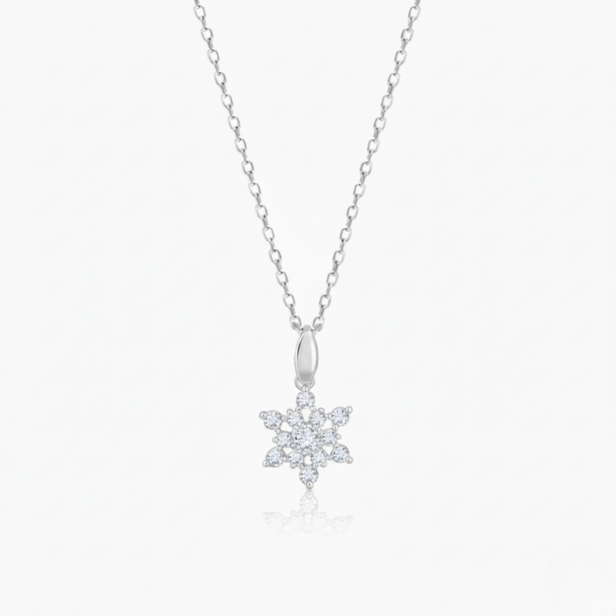 Radiant Frost Diamond Pendant