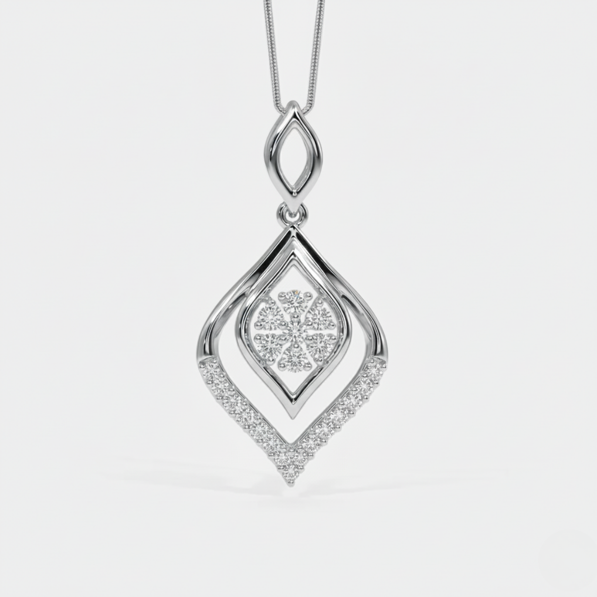 The Violet Pendant with chain
