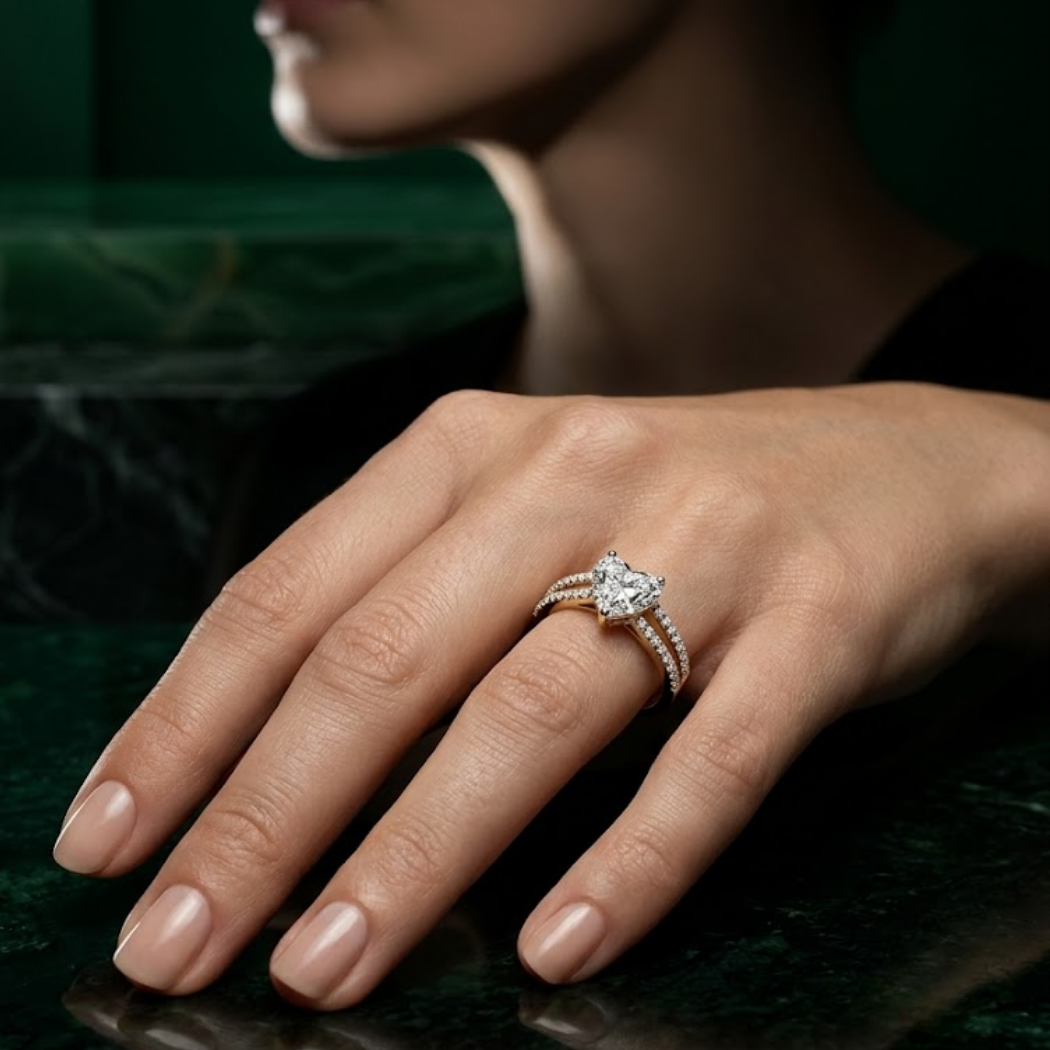Amora Heart Diamond Ring