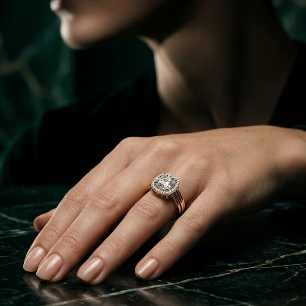 Velina Cushion Everyday Ring