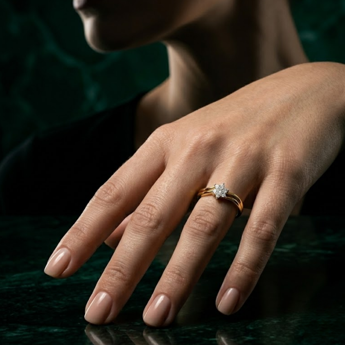18K Gold Eternal Sunshine Diamond Ring