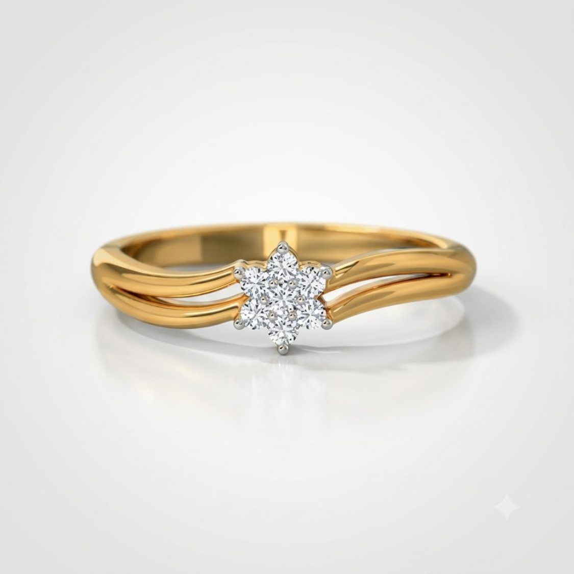 18K Gold Eternal Sunshine Diamond Ring