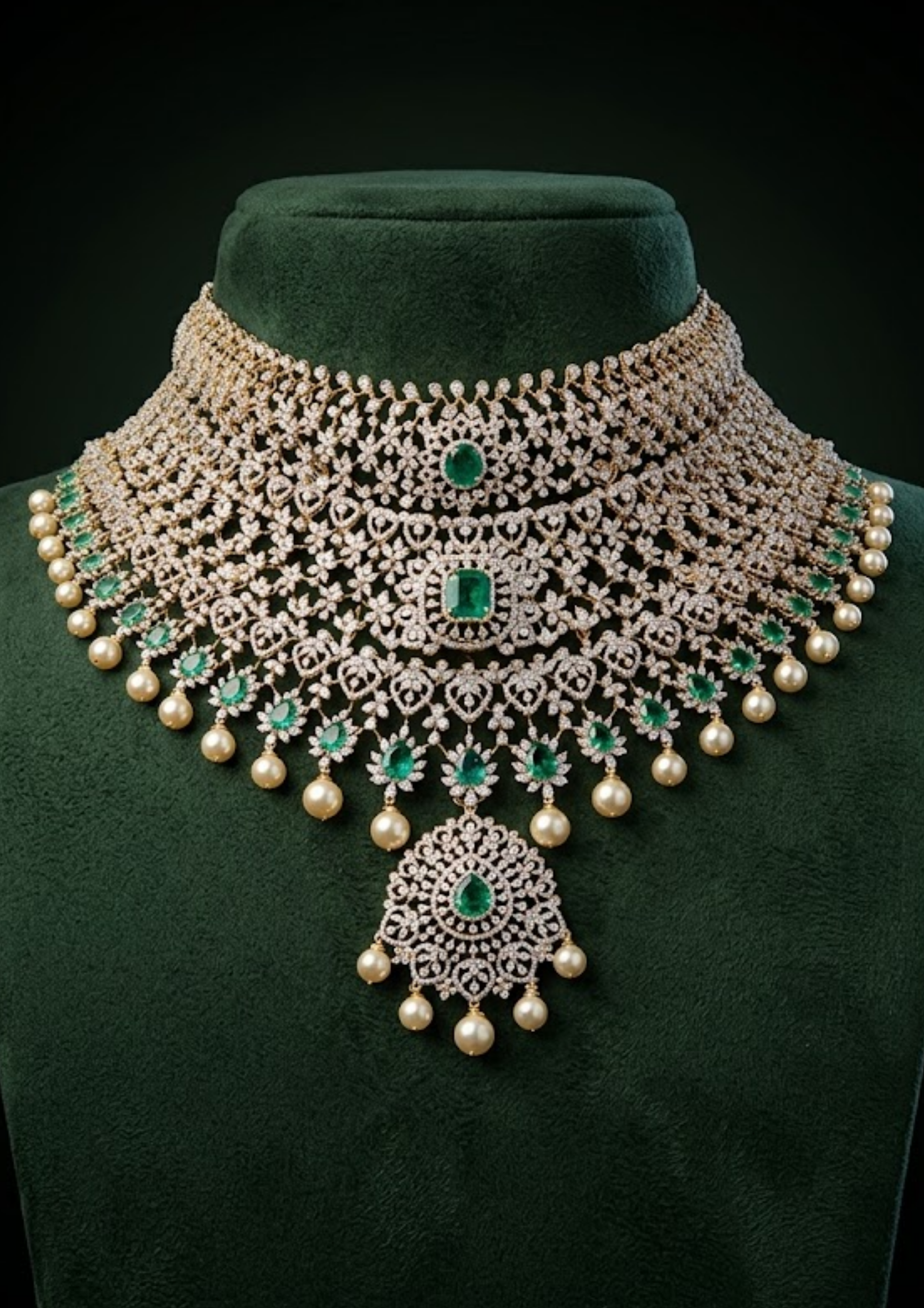 Pearl Fringe Choker