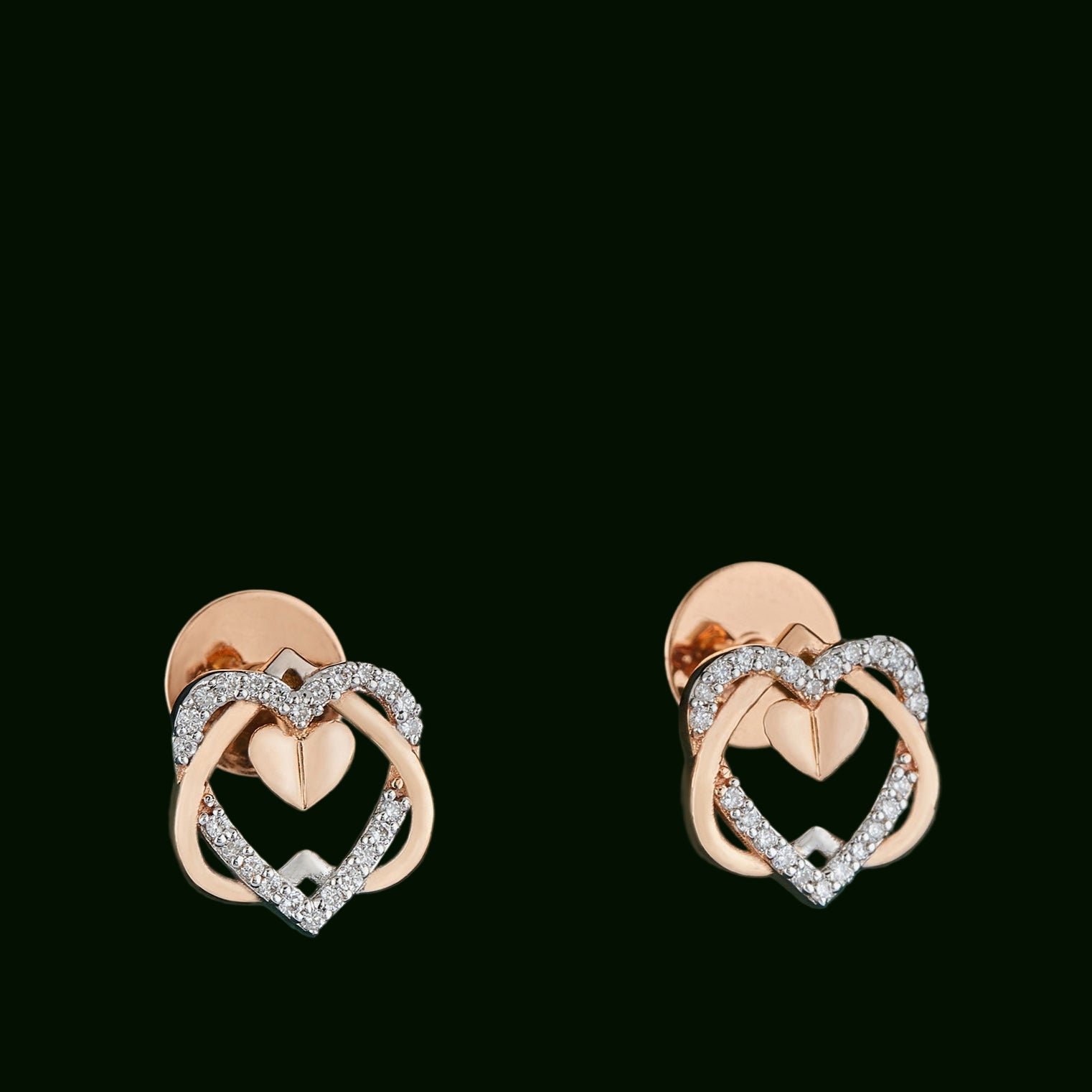 Entwined Heart Earrings