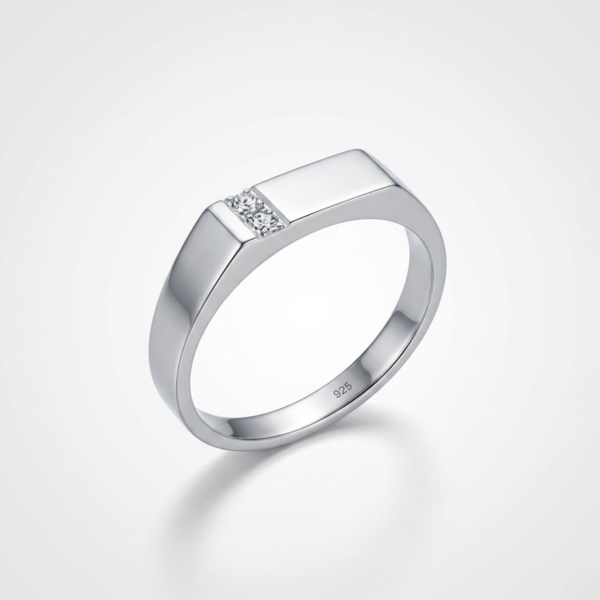 Men’s Pavé CZ Wedding Band