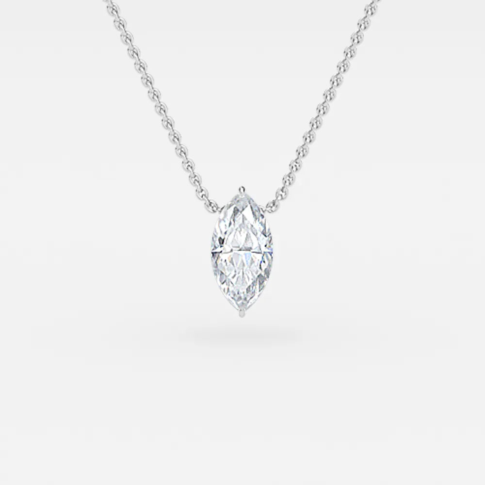 Ariana White Gold 1 Carat Solitaire Pendant