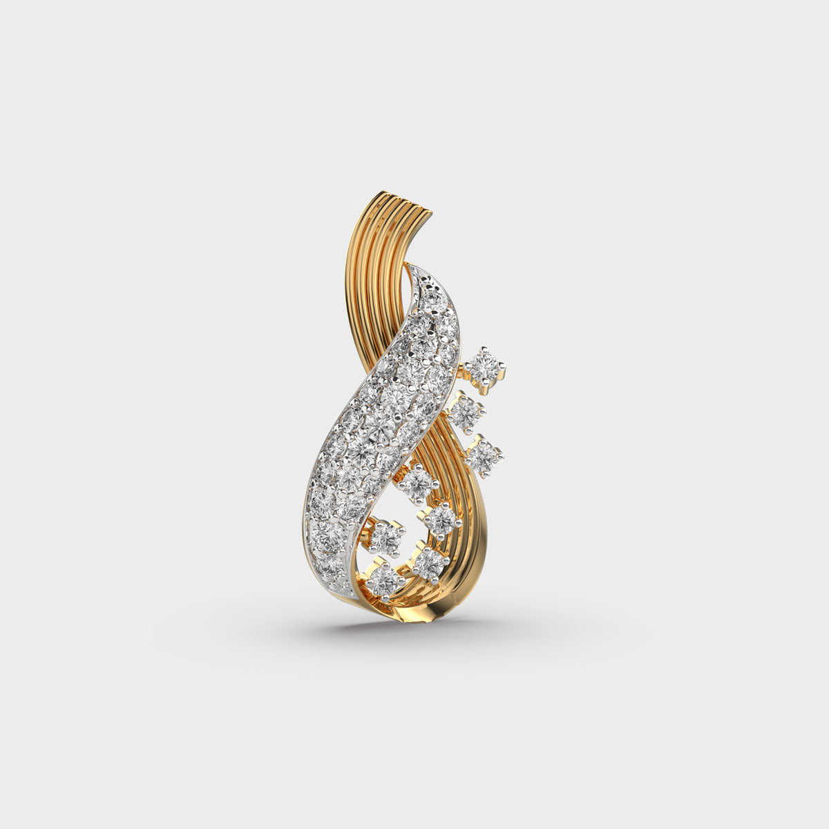 Celestial Nocturne Diamond Pendant with Chain