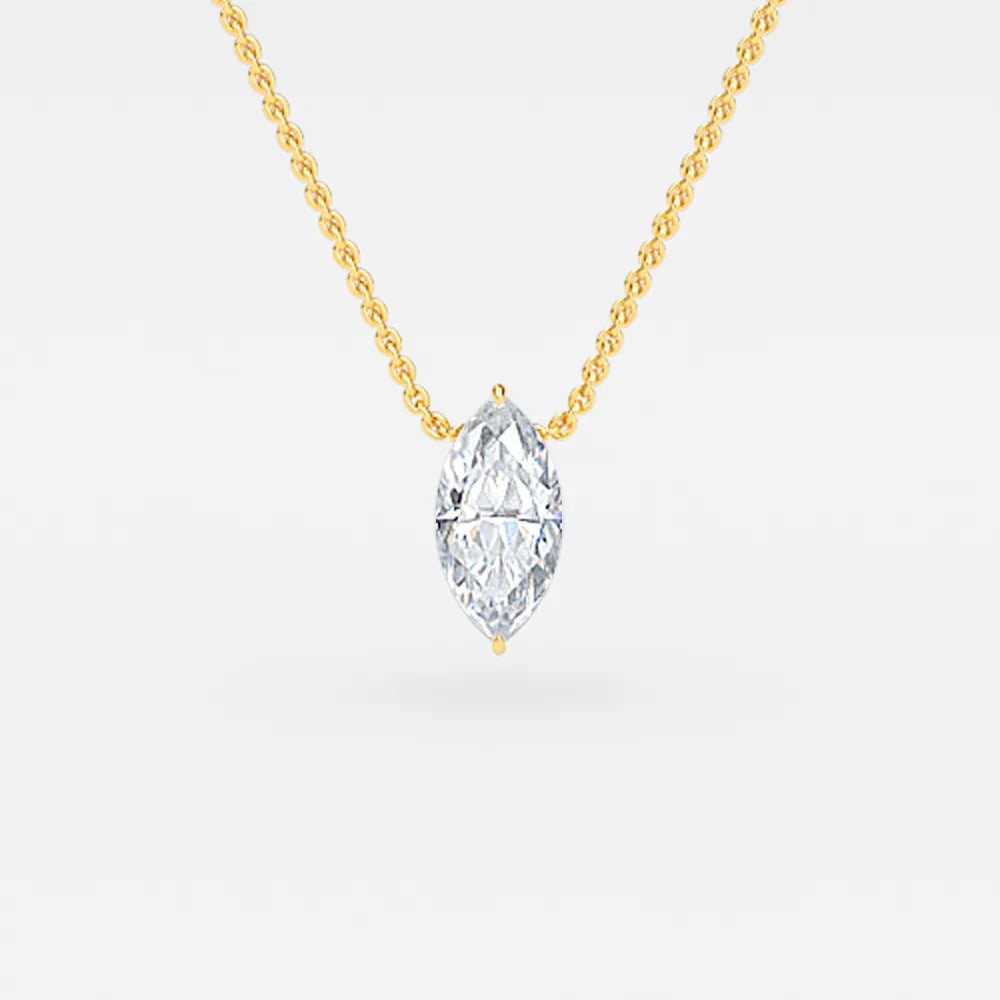 Ariana White Gold 1 Carat Solitaire Pendant