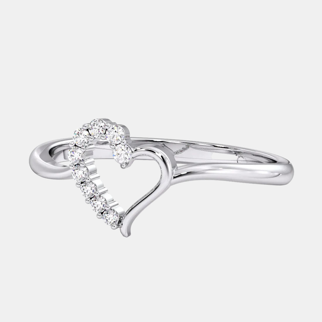 Groovy Heart lab grown diamond Ring