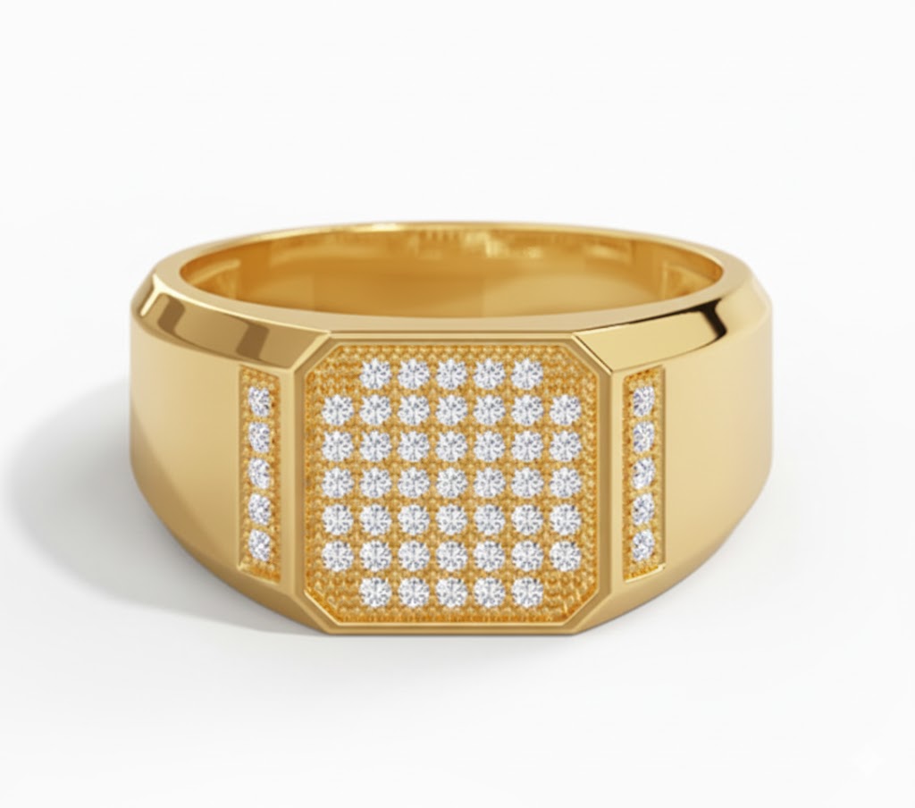 Carson 18K Gold Men’s Diamond Ring