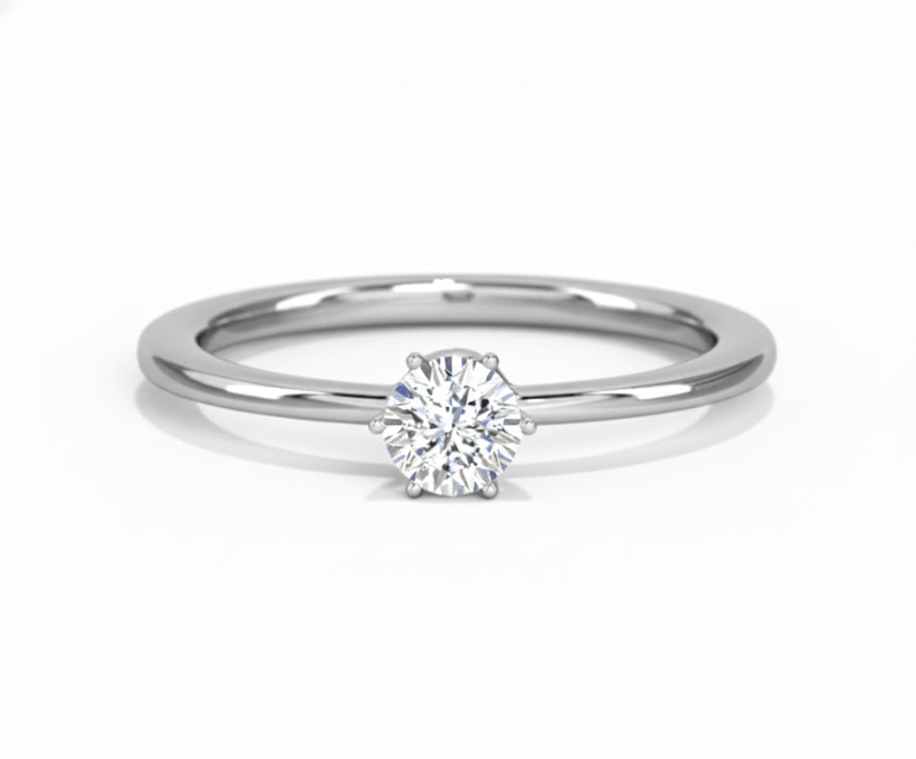 18K Gold Glitter Miracle Plate Diamond Ring