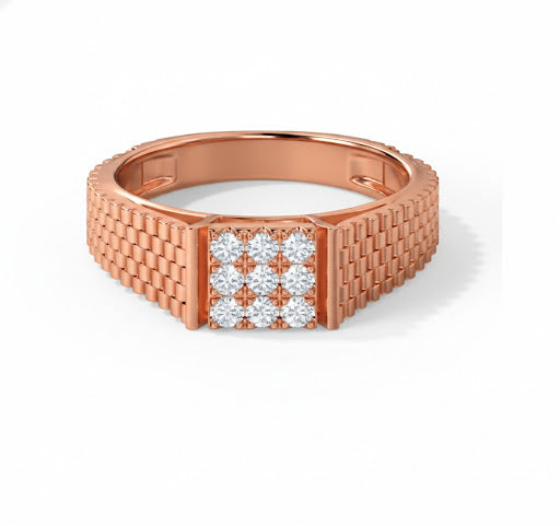 Asher 14K Gold Men’s Diamond Ring