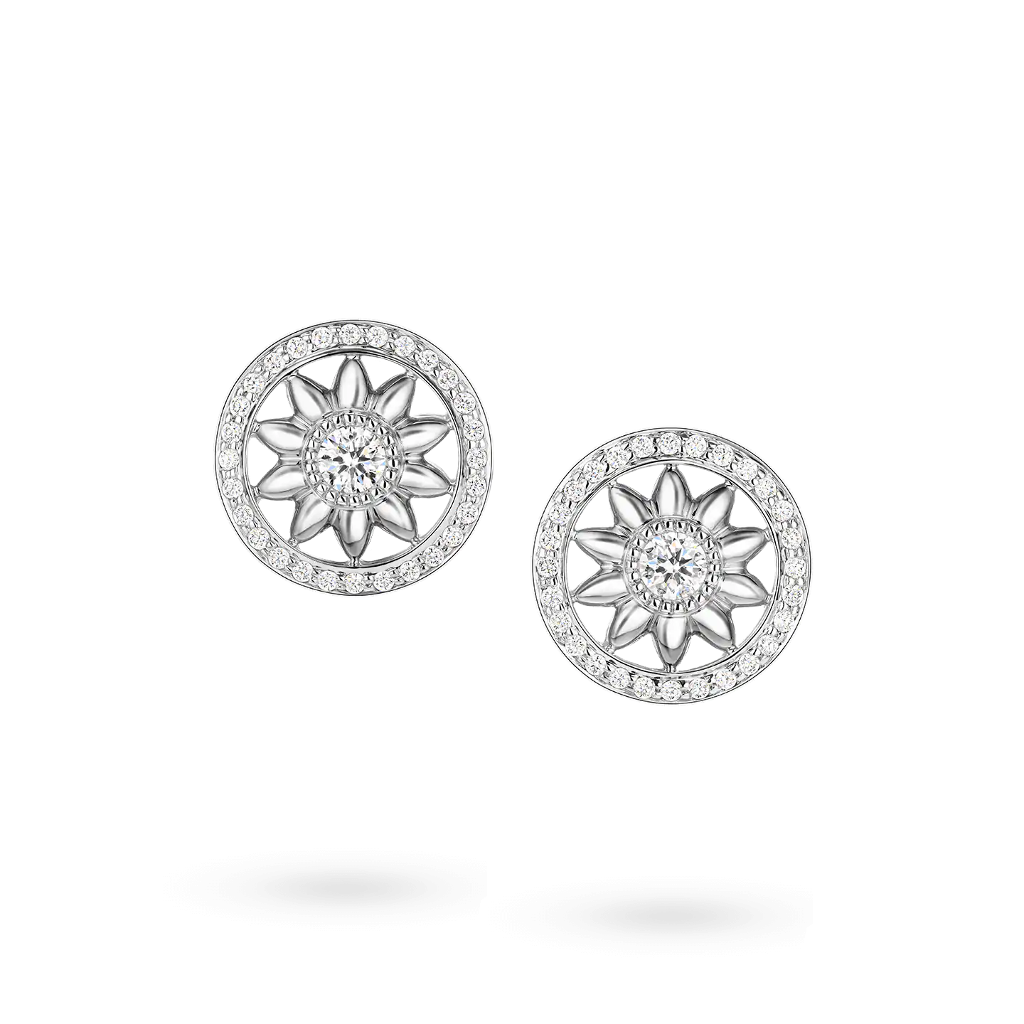 SIYARI YELLOW GOLD DIAMOND EARRINGS