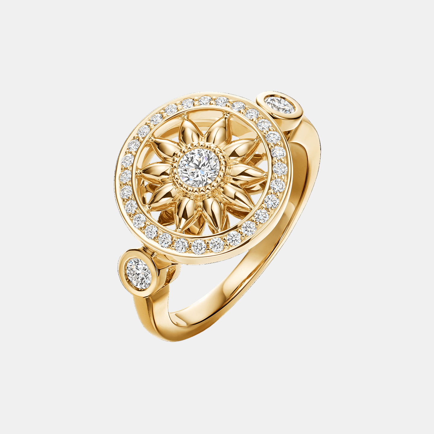 SIYARI YELLOW GOLD DIAMOND RING