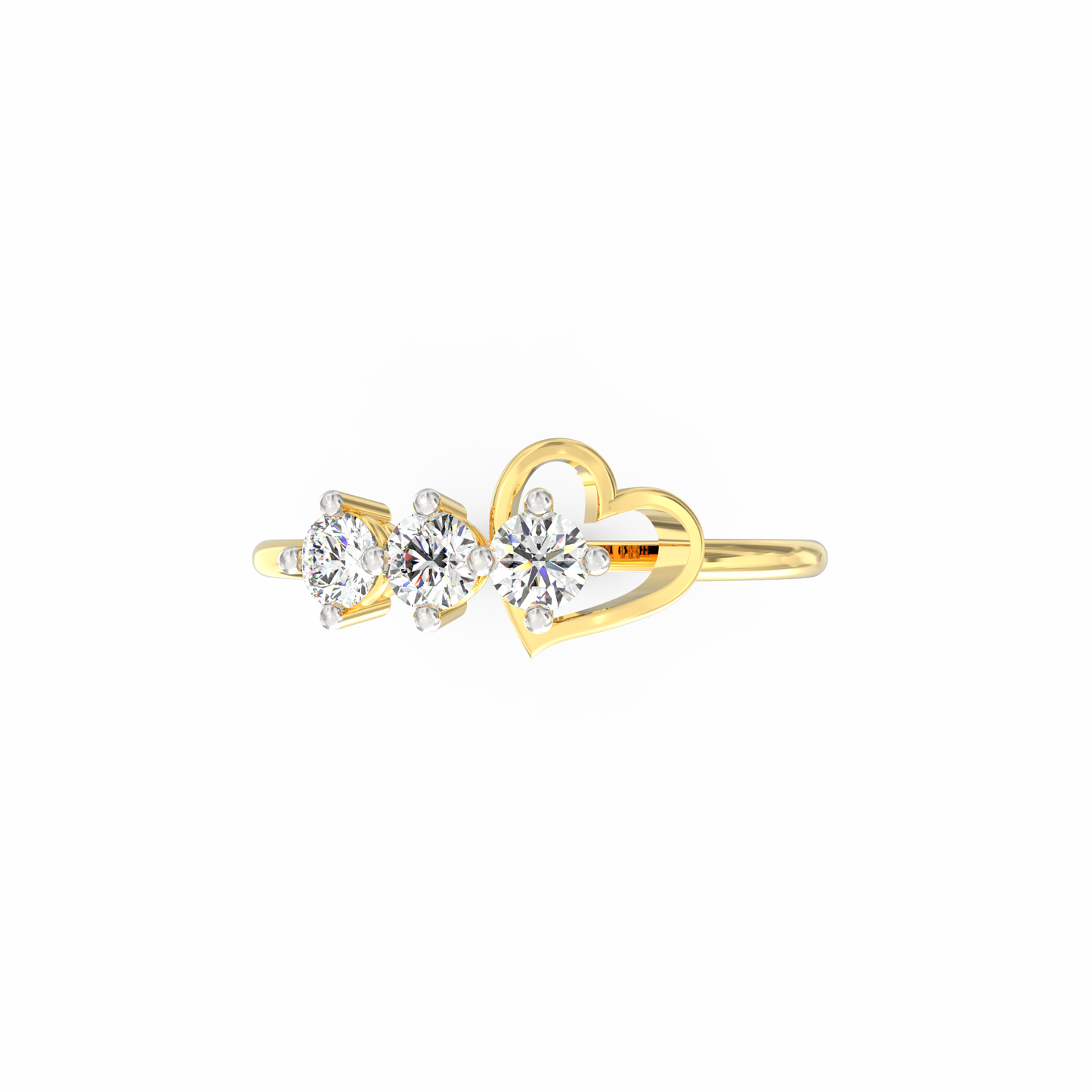 Timeless Love Diamond Heart Ring