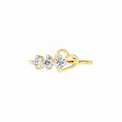 Timeless Love Diamond Heart Ring