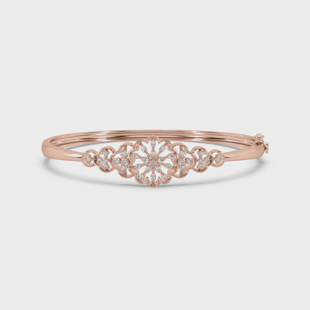 Blooming Diamond Bangle & Bracelet