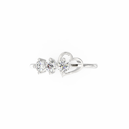 Timeless Love Diamond Heart Ring